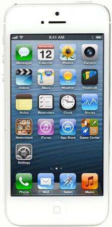 Смартфон Apple iPhone 5 32Gb White & Silver - Новокузнецк